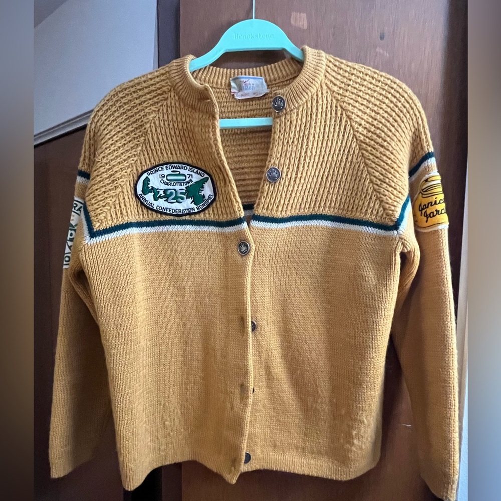 Vintage, 1970s Wool Curling Sweater by Jantzen-One of a Kind!!